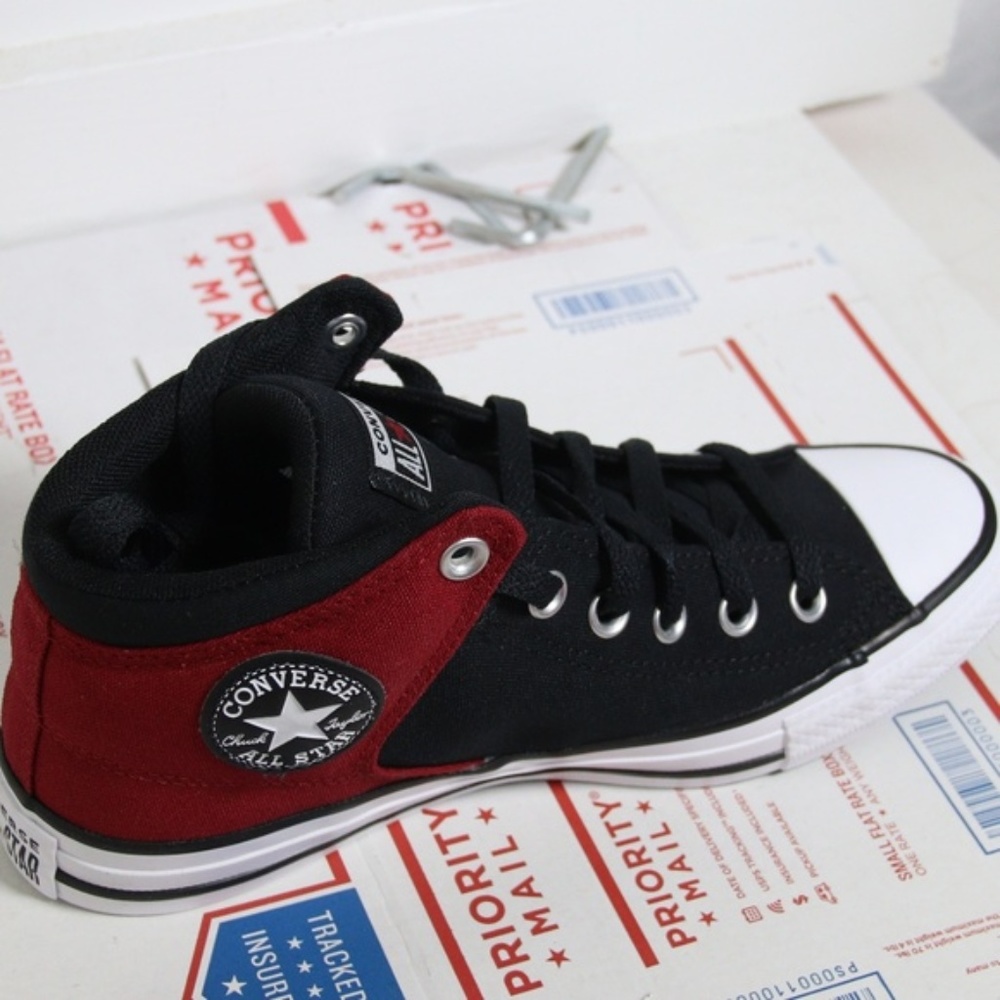 Converse Red / Black Alley Brick High Tops - Picture 4 of 8